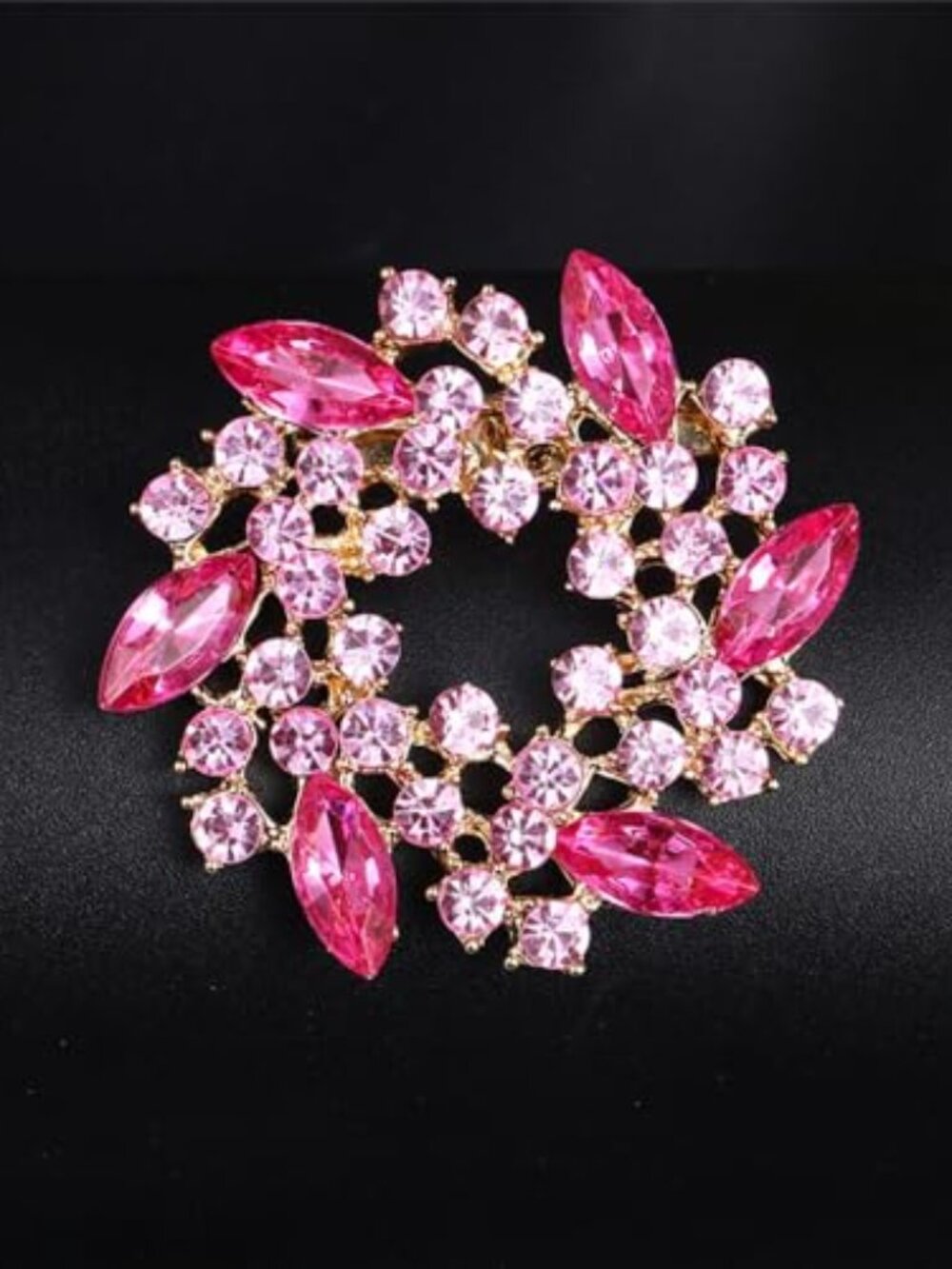 New - Colorful Rhinestone Crystal Sunflower Brooch Pin for Women Dress Hat‎